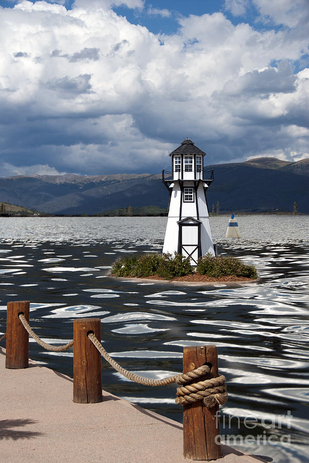 Lighthouse in Lake Dillon Photograph by Juli Scalzi