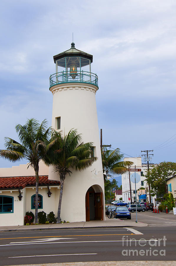 Lighthouse in Santa Barbara Street Photograph by Brenda Kean