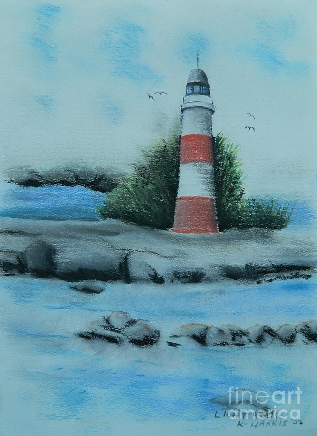 Lighthouse Pastel by Kenneth Harris