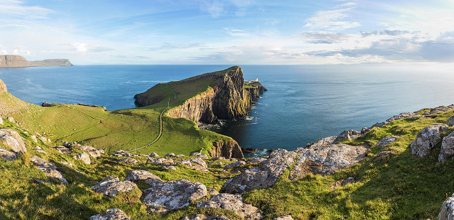 Lighthouse, Neist Point, Isle Of Skye Photograph by Peter Adams