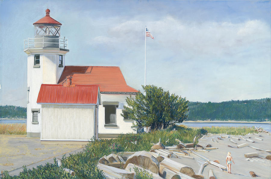 Lighthouse  Painting by Nick Payne