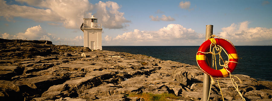Nature Photograph - Lighthouse On A Landscape, Blackhead by Panoramic Images