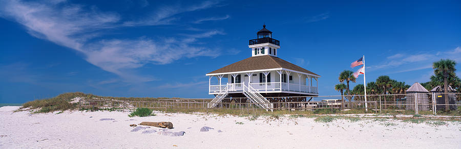 Architecture Photograph - Lighthouse On The Beach, Port Boca by Panoramic Images