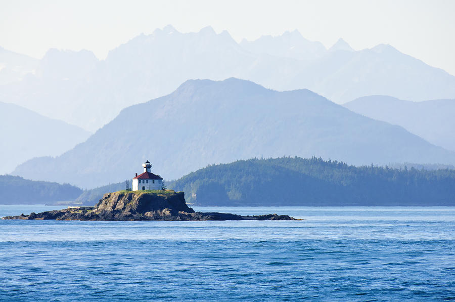 Lighthouse on the Inside Passage Photograph by Betty Eich