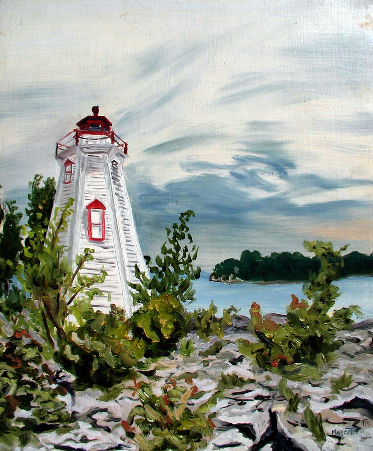 Study Painting - Lighthouse Point by Michael Marcotte