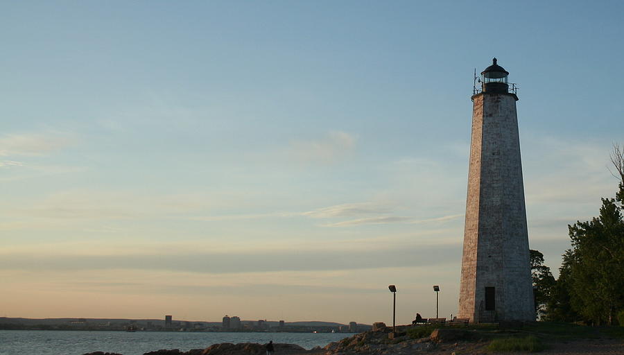 New Haven Photograph - Lighthouse Point  by Stephen Melcher