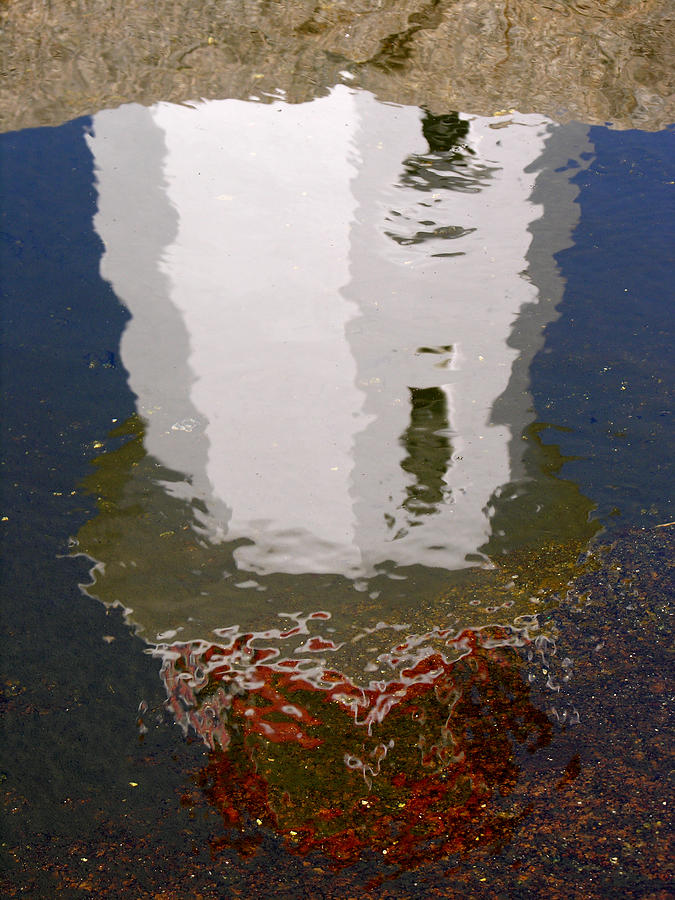 Lighthouse Reflection 1 Photograph by Robert Lozen