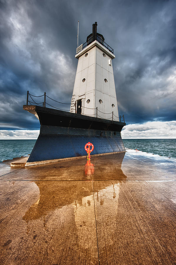 Lighthouse Reflection Photograph by Sebastian Musial