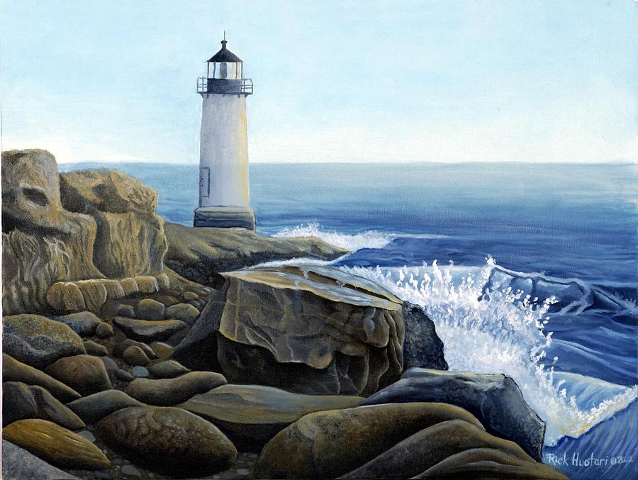 Lighthouse Painting - Lighthouse by Rick Huotari