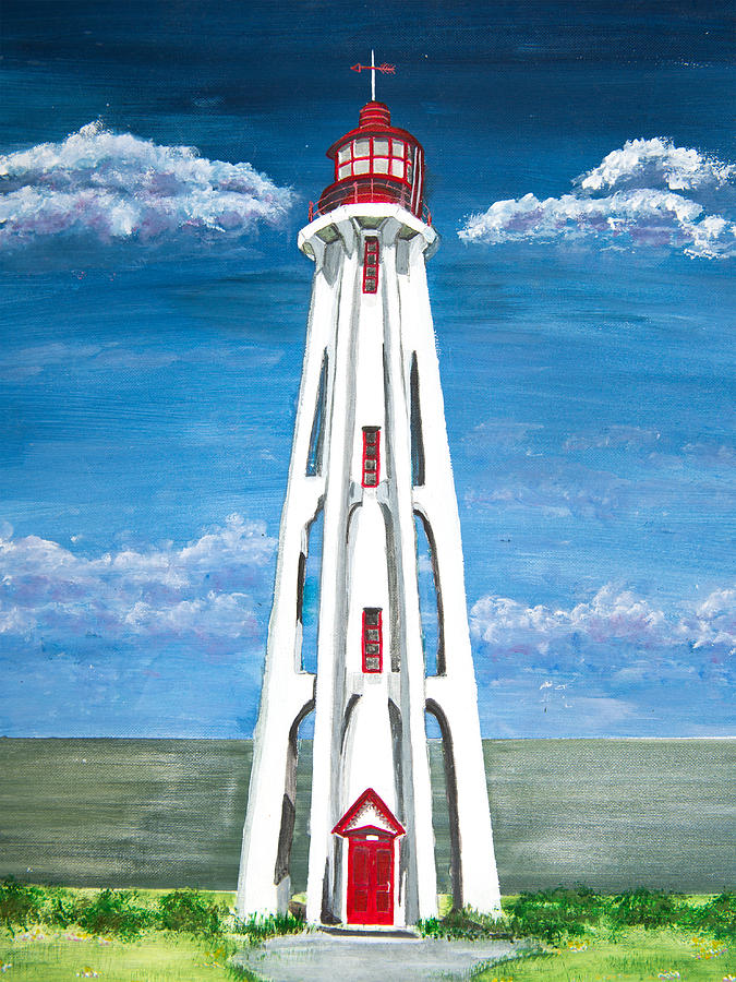 Lighthouse Painting by Laura Richards