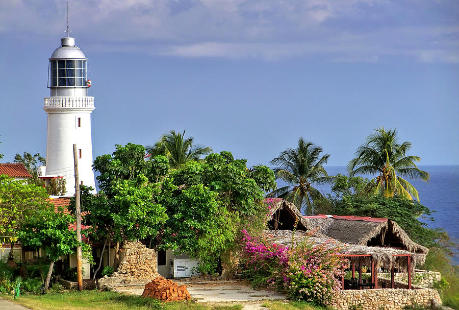 Lighthouse Photograph - Lighthouse Santiago de Cuba by Lynn Bolt