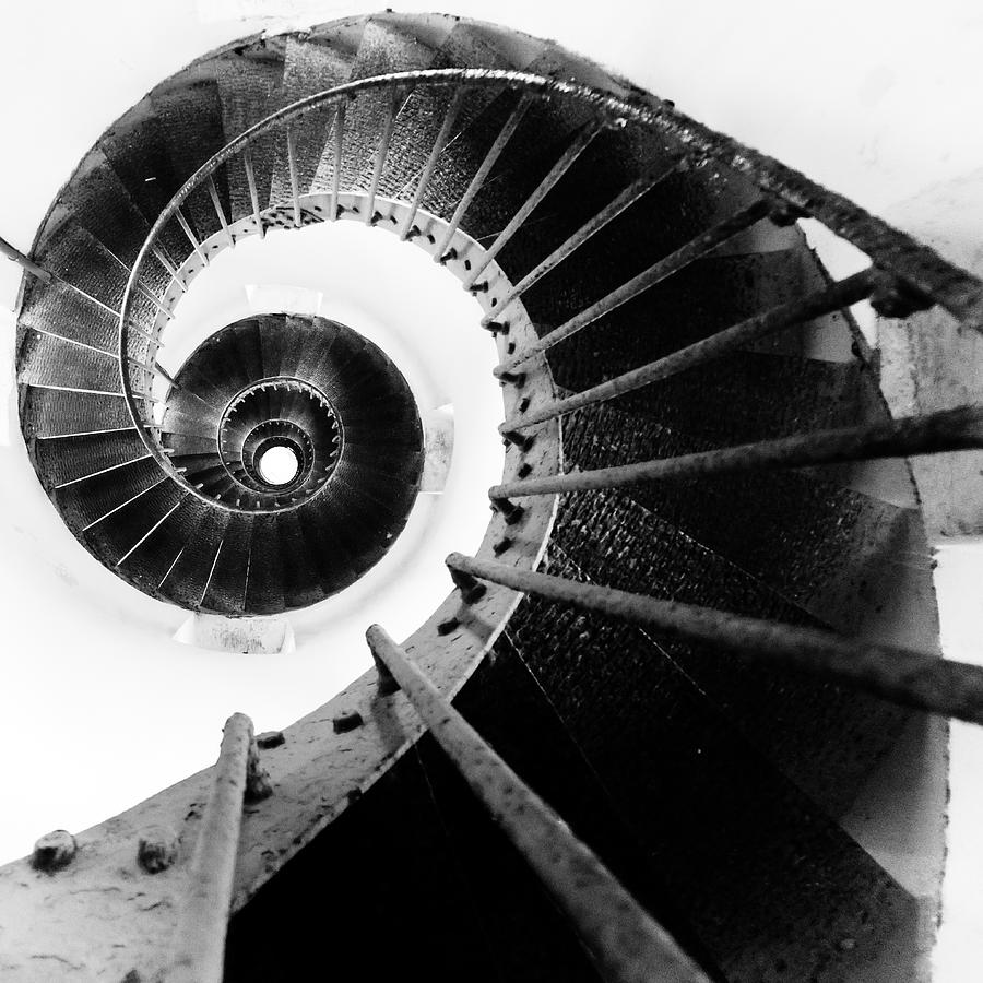 Architecture Photograph - Lighthouse Staircase by Stelios Kleanthous