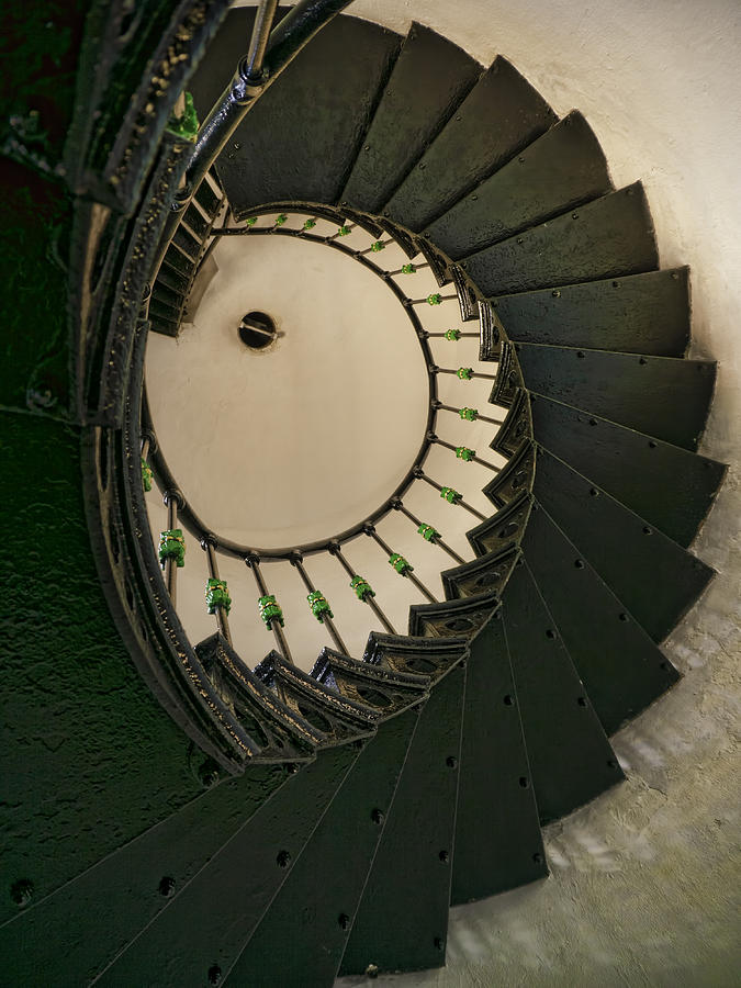 Lighthouse Stairs Up Photograph by S Paul Sahm
