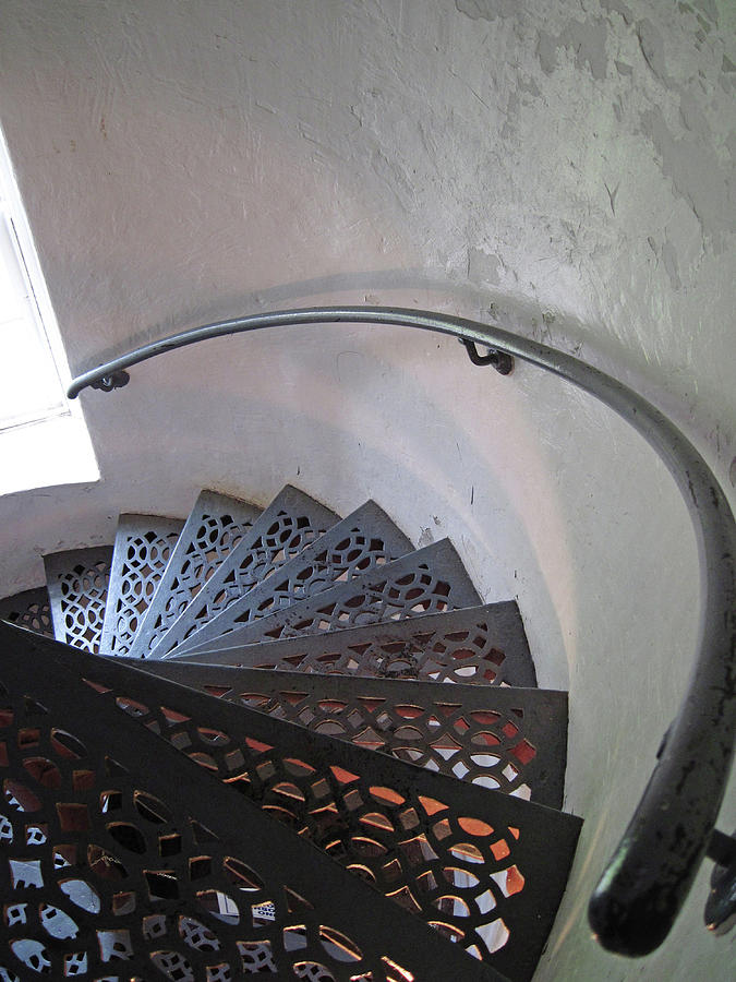 Lighthouse Stairwell Photograph by Mary Bedy