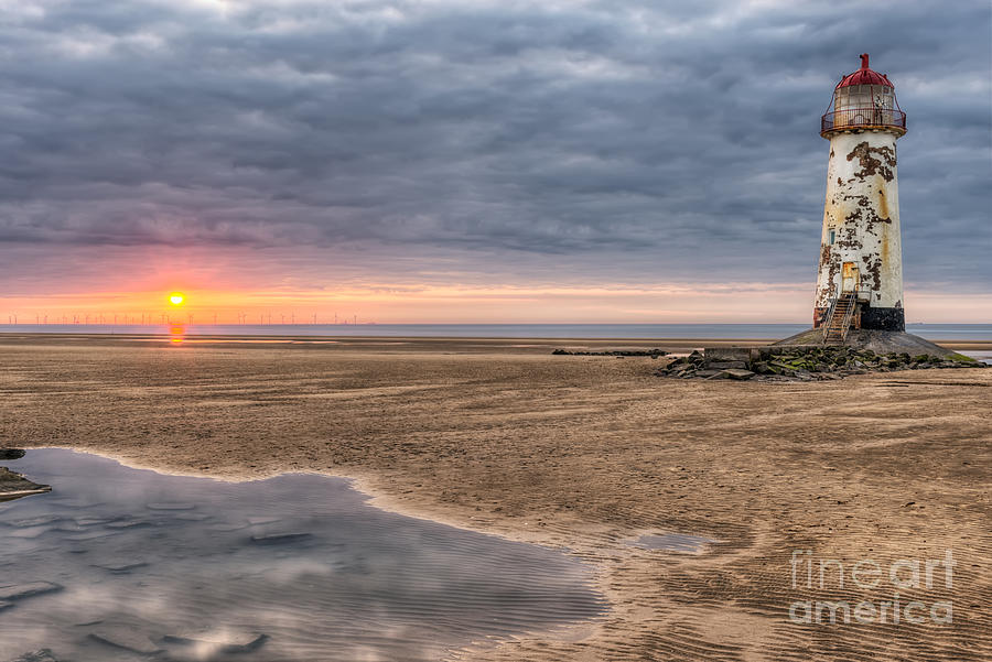 Lighthouse Sunset Photograph by Adrian Evans