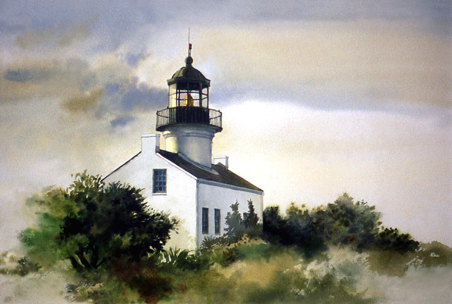 Lighthouse Painting by Tom Wooldridge