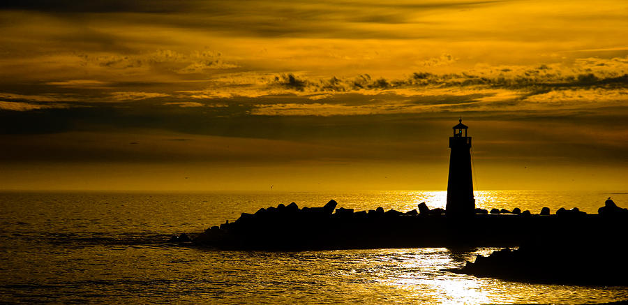 Sunset LightHouse Photograph by Tommy Farnsworth Sunset LightHouse Photograph by Tommy Farnsworth