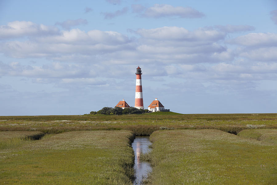 Lighthouse Photograph - Lighthouse Westerhever by Olaf Schulz