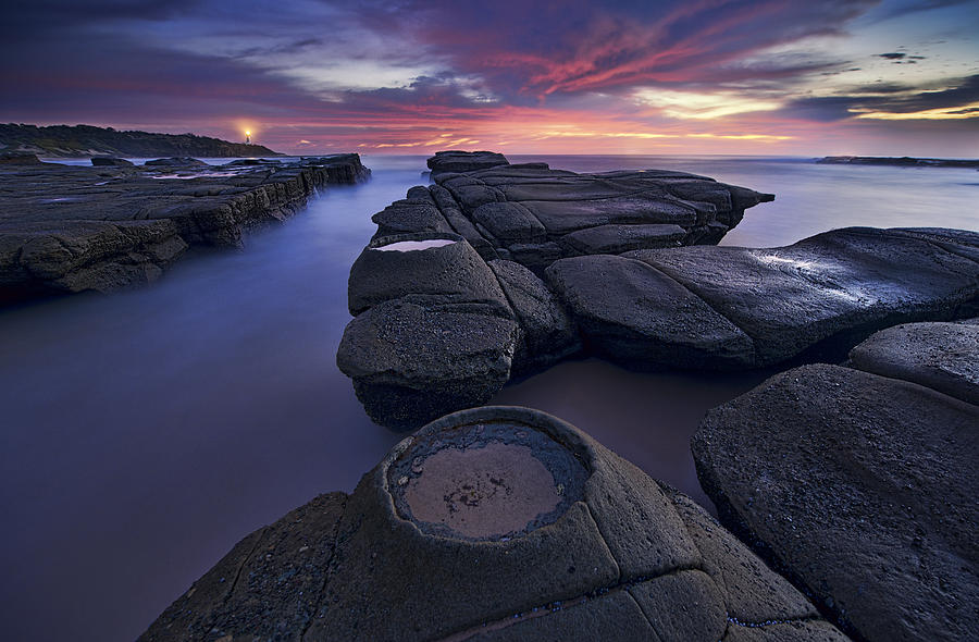 Sunset Photograph - Lighthouse by Yan Zhang