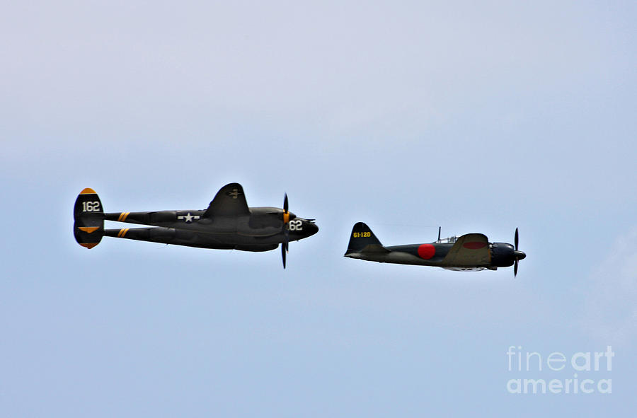 Warbirds Photograph - Lighting and the Zero by Tommy Anderson