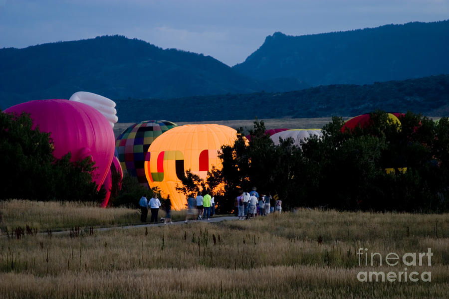 Lighting of the Balloons Photograph by Steven Krull