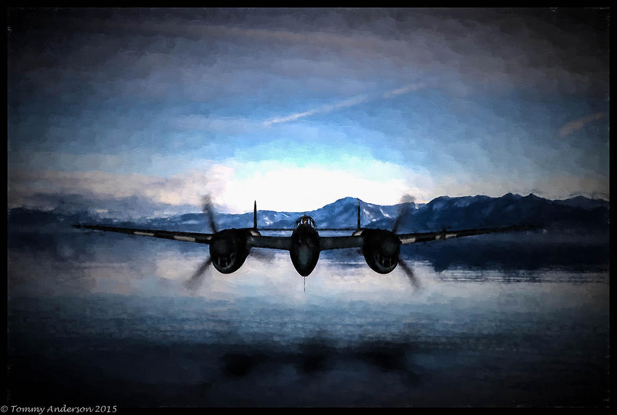 Air Force Digital Art - Lighting Recon 1 - Oil2 by Tommy Anderson