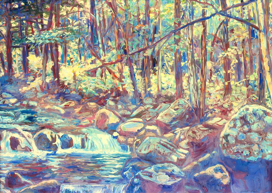 Lighting The Creek Painting by Kendall Kessler