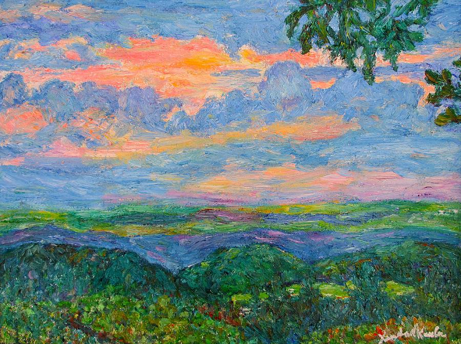 Lighting the Ridge Painting by Kendall Kessler