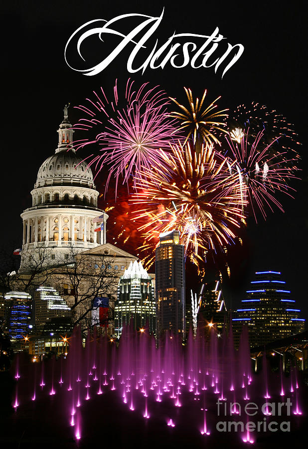 City Of Austin Photograph - Lighting Up Austin by Randy Smith