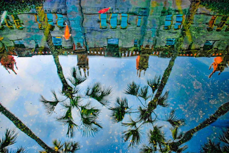 Lightner Museum Koi Pond Reflection Photograph by Stacey Sather
