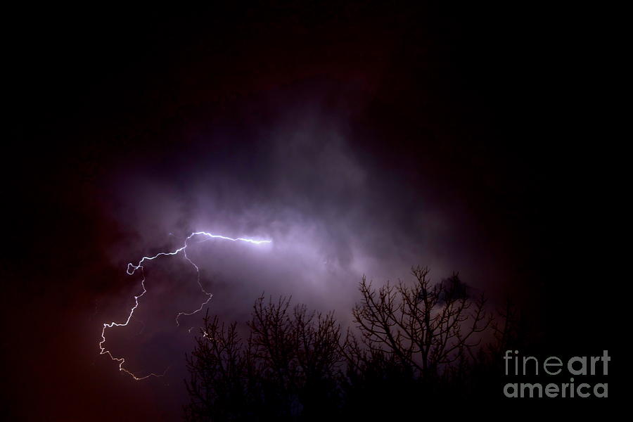 Light Photograph - Lightning 2 by Jacqueline Athmann