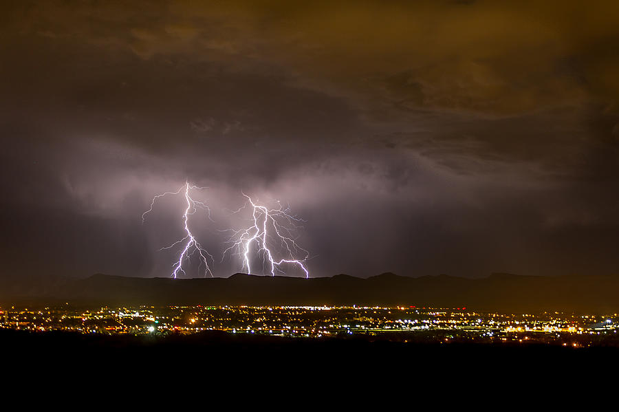 Nature Photograph - Lightning 7 by Jeff Stoddart