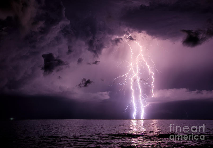 Summer Photograph - Lightning barrage by Marko Korosec