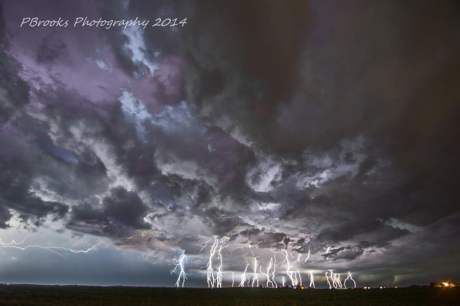 Lightning Barrage Photograph by Paul Brooks
