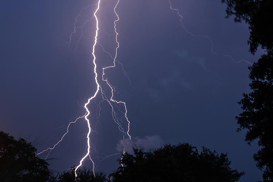 Bolt Photograph - Lightning bolts by Terry Shoemaker