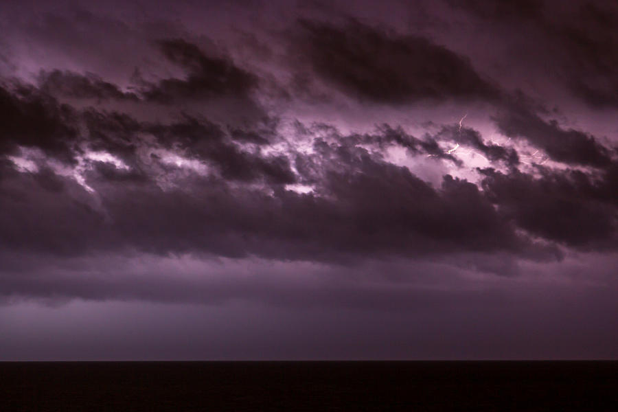 Lightning Cloud Photograph by Robert Caddy
