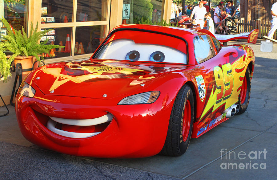 Lightning McQueen Photograph by Tommy Anderson