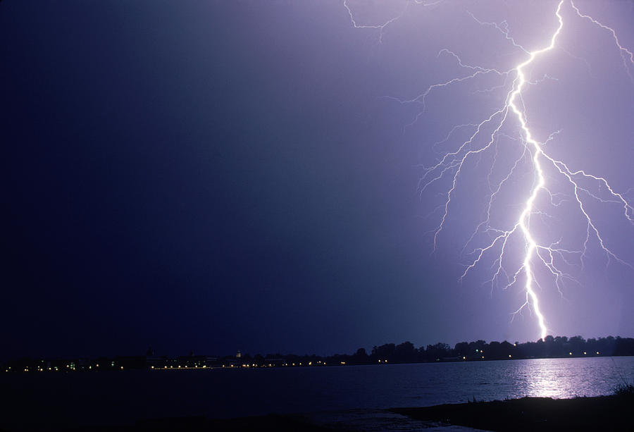 Lightning Photograph by M.e. Warren