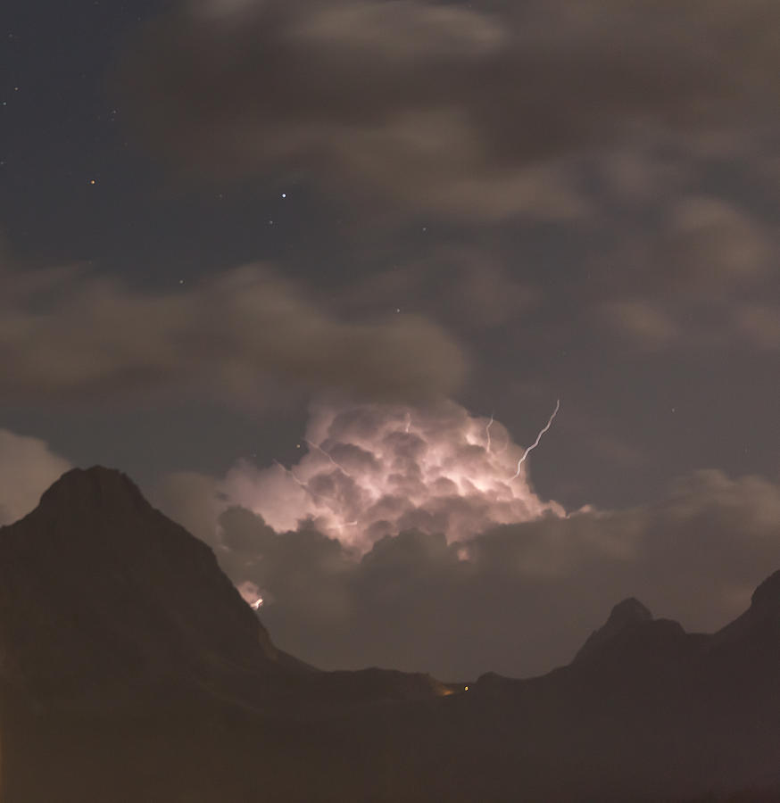 Lightning over Cortina Italy 2 Photograph by Vance Bell