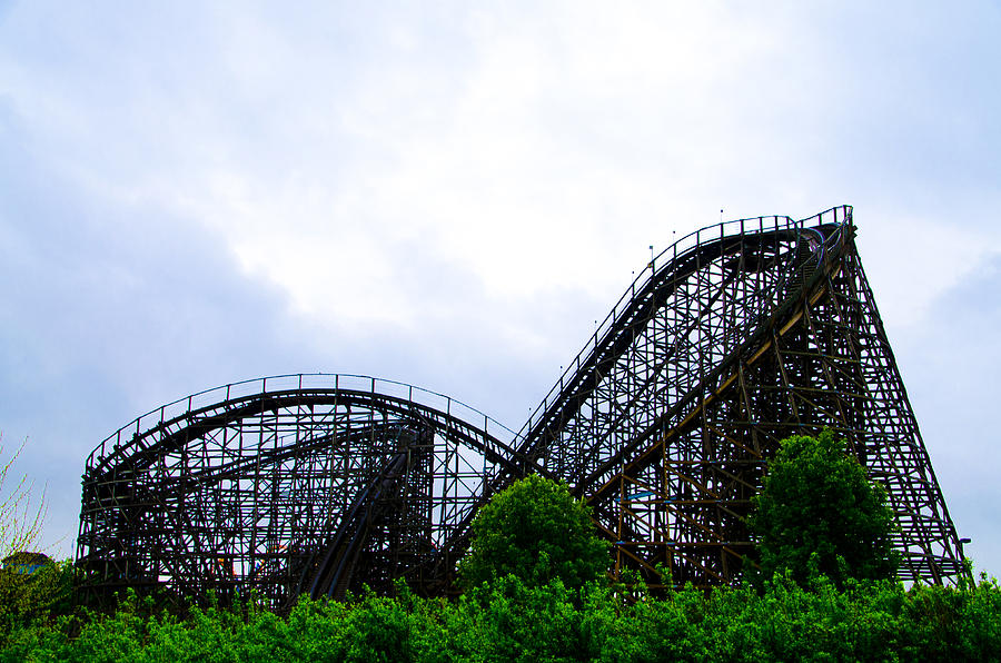 Lightning Racer - Hershey Park Photograph by Bill Cannon - Pixels