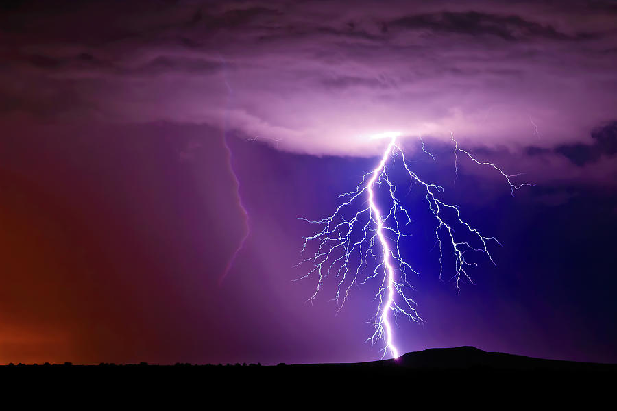Lightning  Storm, Arlington, Arizona Photograph by Deepdesertphoto