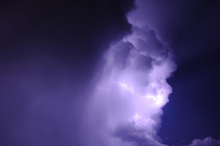 Blue Photograph - Lightning Storm by Rtm Fiveeightsix