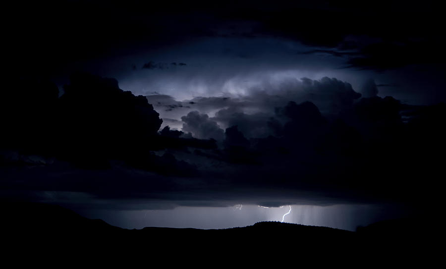 Nature Photograph - Lightning Storm  by Saija Lehtonen