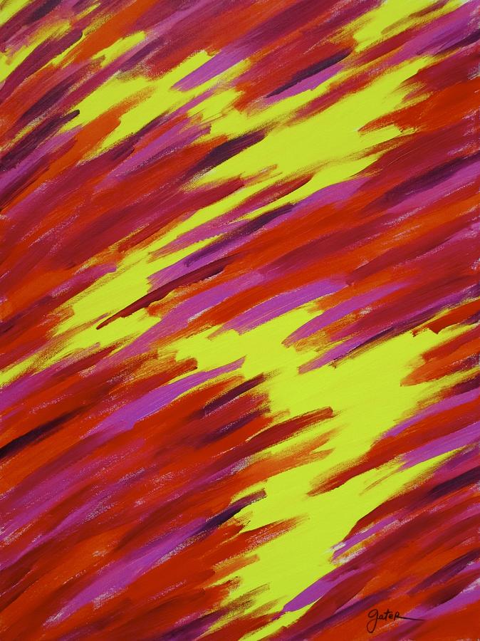 Abstract Painting - Lightning Strike by Jeff Gater