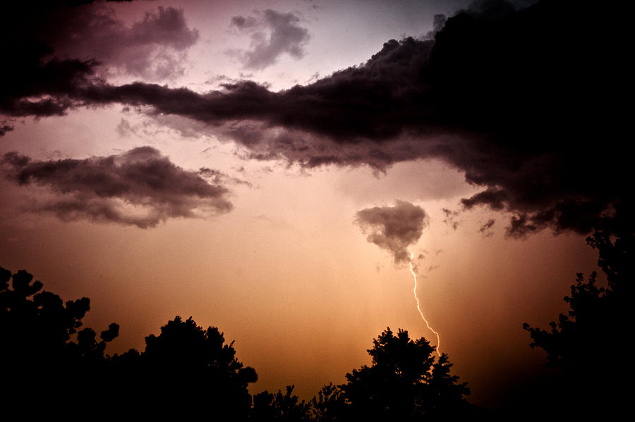 Lightning Strike Photograph by Sennie Pierson
