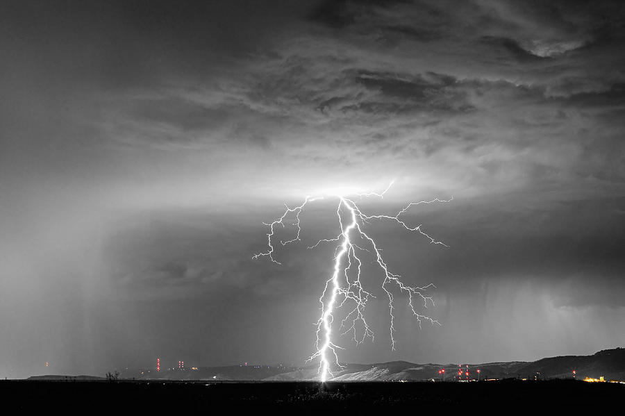 Lightning Strikes Following the Rain BWSC Photograph by James BO Insogna