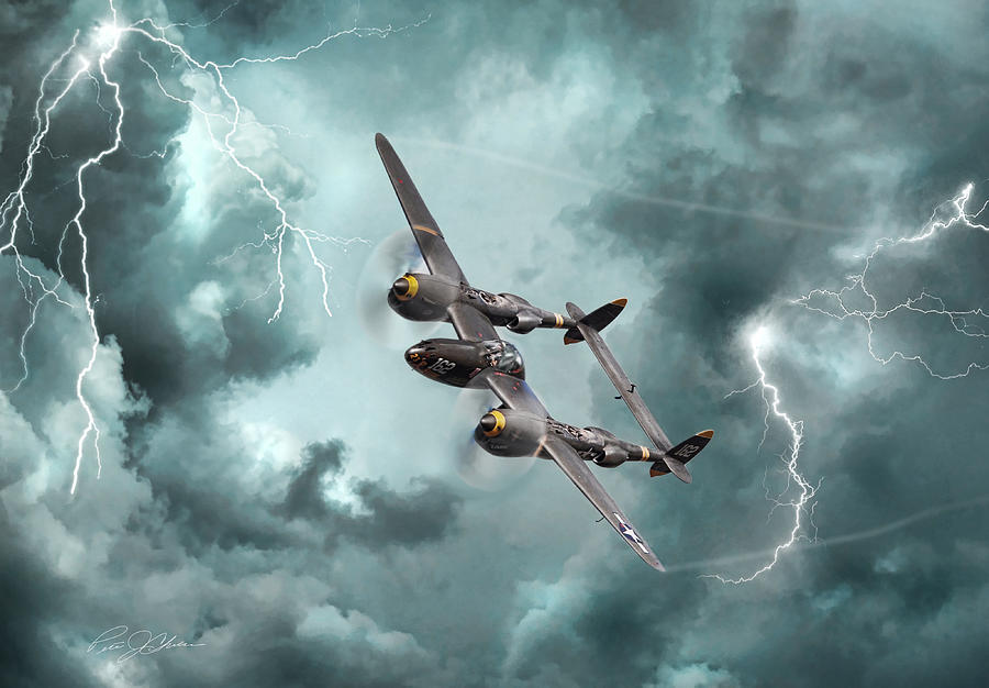 Lightning Strikes Digital Art by Peter Chilelli