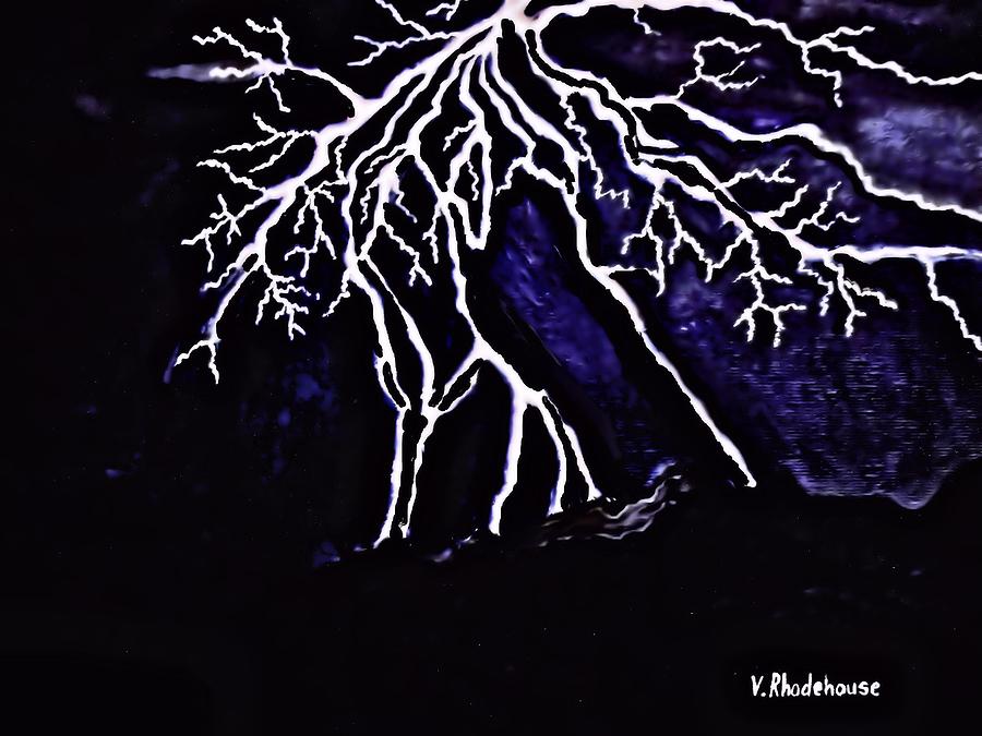 Abstract Lightning Painting by Victoria Rhodehouse