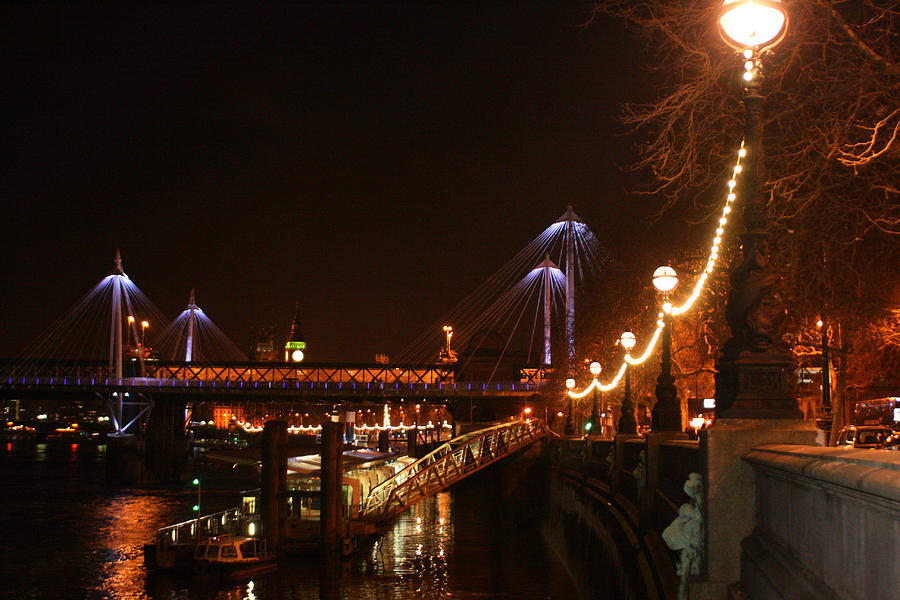 Lights Along The Thames Photograph by Doc Braham