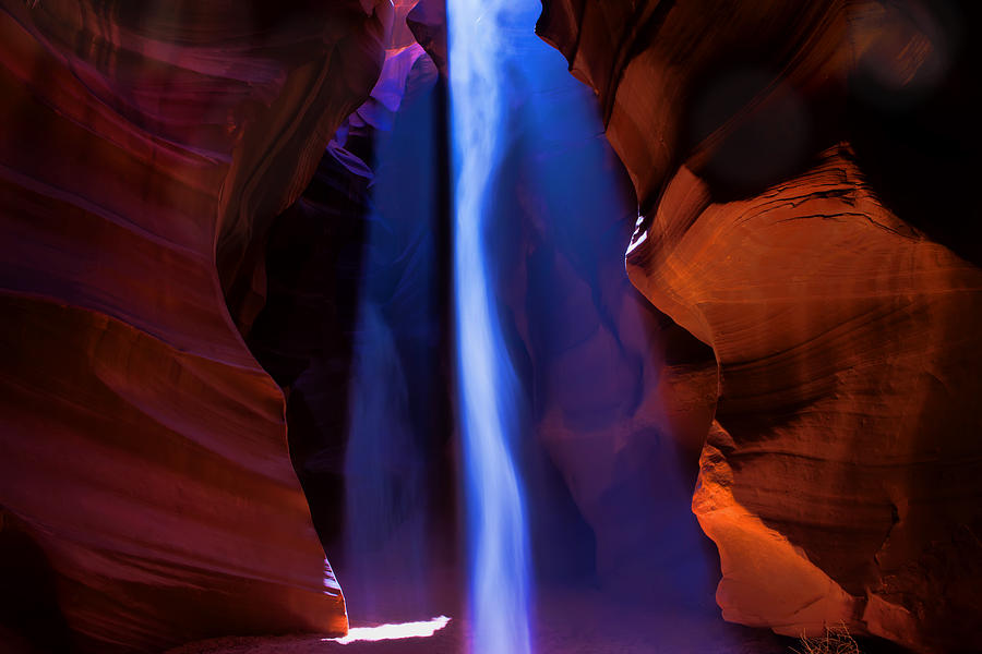 Antelope Canyon Photograph - Lights and Shadows by Evie Carrier